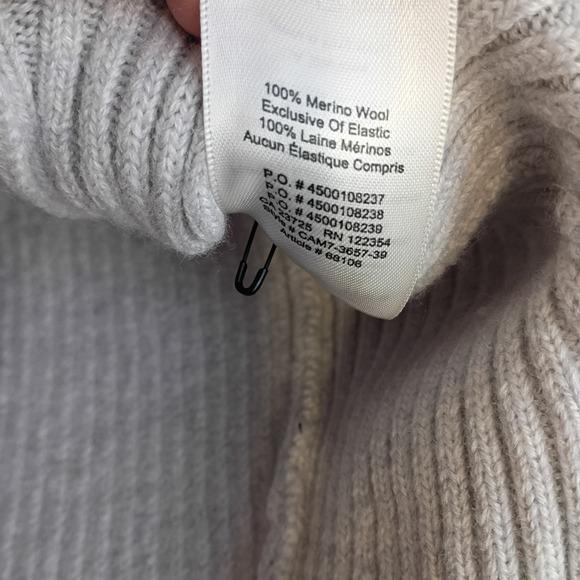 Aritzia Wilfred Free Asianna 100%‎ Merino Wool Sweater XS Light Grey - Picture 6 of 7